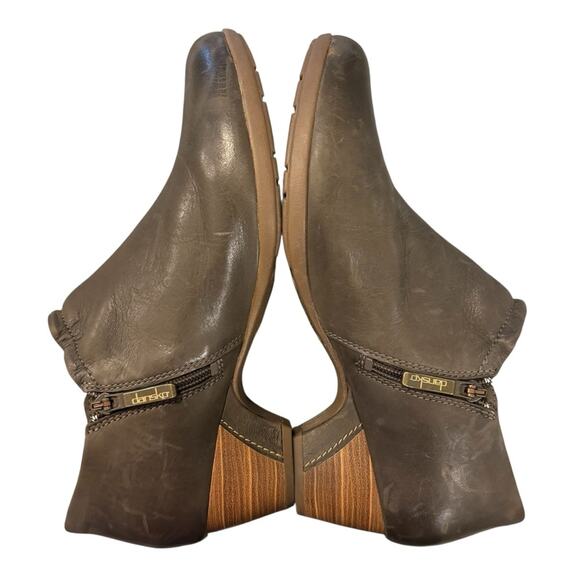 DANSKO Debbie Burnished Leather Ankle Booties, Size 41, US Size 10.5-11 - Picture 3 of 8